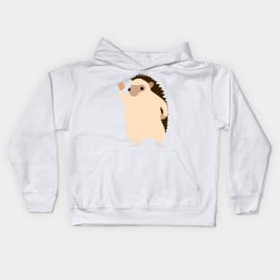 Hedgehog Ok Hand Kids Hoodie